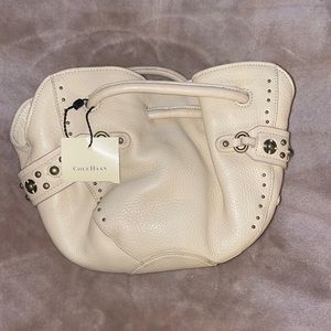Cole Haan All leather Cream Lunch tote  style handbag. New never used